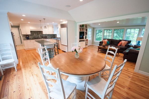 3 Decatur Lane Wayland, MA 01778 - Photo 2 of 15 a living room with dining room and wooden floor