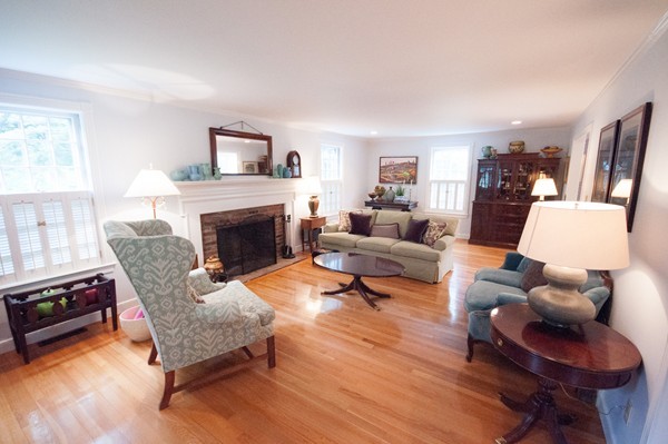 3 Decatur Lane Wayland, MA 01778 - Photo 5 of 15 a living room with furniture and a fireplace