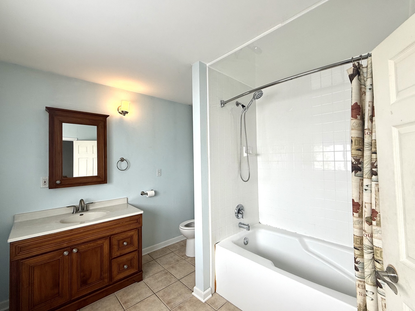 136 West Chestnut Street Compton, IL 61318 - Photo 18 of 24 a bathroom with a tub sink shower and mirror