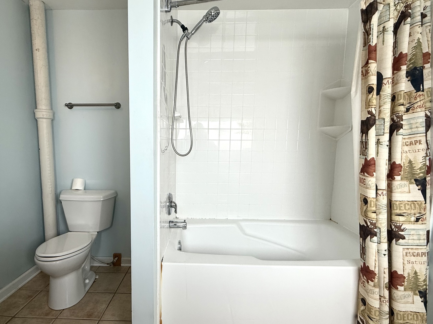 136 West Chestnut Street Compton, IL 61318 - Photo 19 of 24 a bathroom with a toilet and a shower