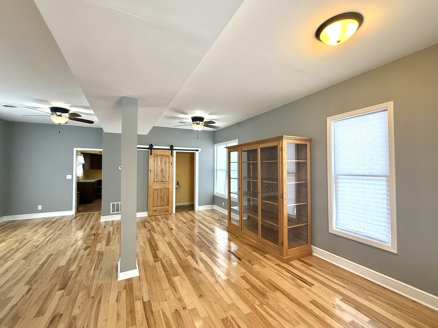 136 West Chestnut Street Compton, IL 61318 - Photo 3 of 24 a view of a room with wooden floor and windows