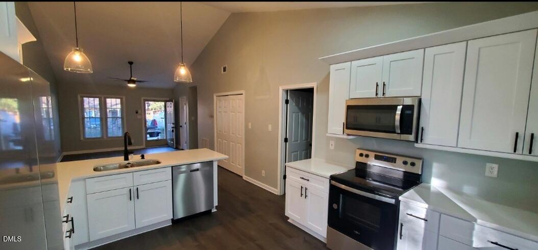 20 Sparger Springs Lane Durham, NC 27705 - Photo 6 of 11 a kitchen with a sink and stainless steel appliances