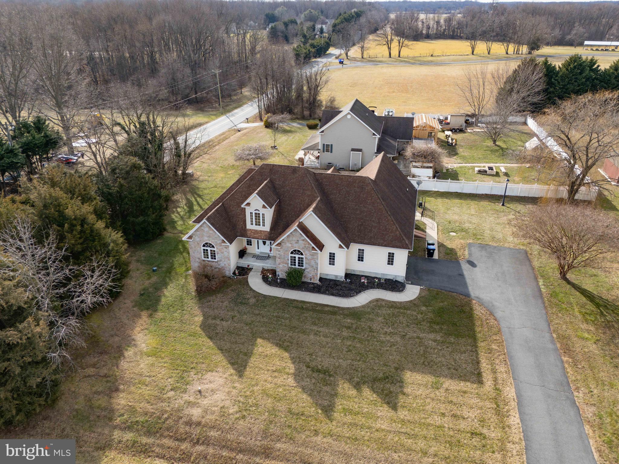 7 Club Lane Earleville, MD 21919 - Photo 40 of 48 an aerial view of a house with pool big yard and large trees