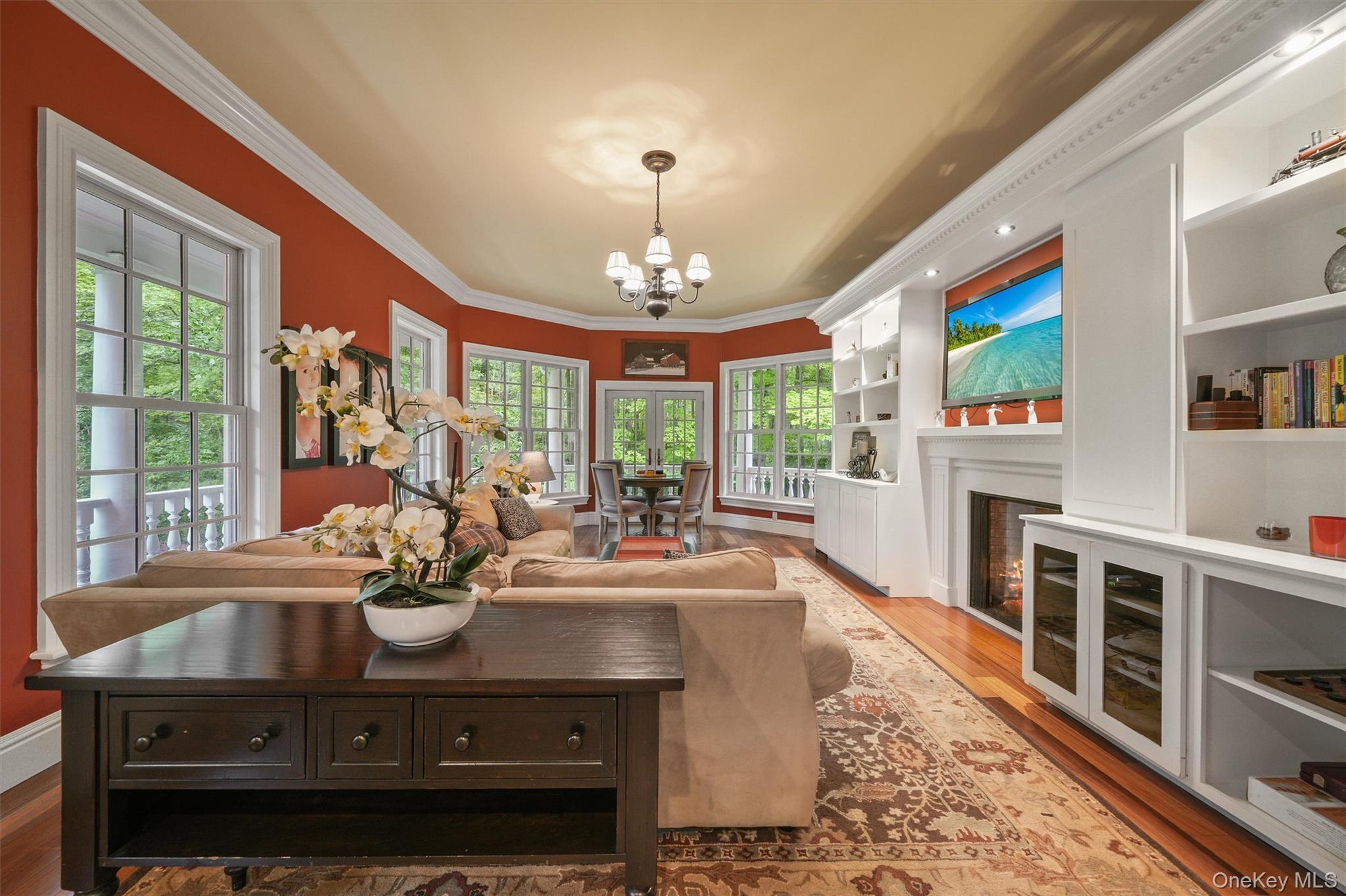 383 Illington Road Ossining, NY 10562 - Photo 18 of 50 a view of a dining room with furniture a rug and a large window