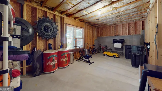a view of storage and utility room