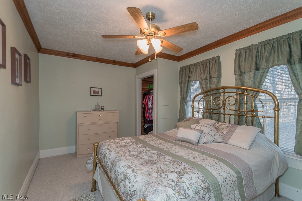 2350 Dock Road Madison, OH 44057 - Photo 12 of 29 1st floor master bedroom with crown molding.