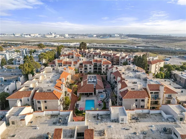 an aerial view of multiple houses