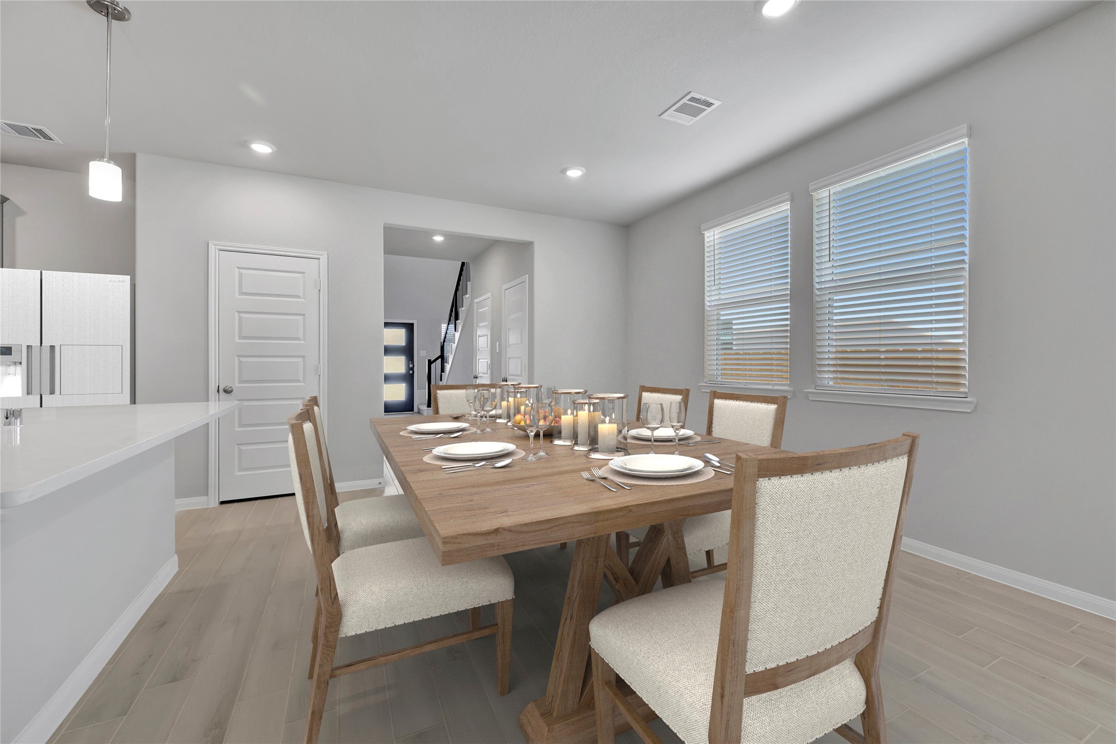 420 Sunrise Ranch Drive Montgomery, TX 77316 - Photo 6 of 26 a view of a a dining room with furniture window and wooden floor