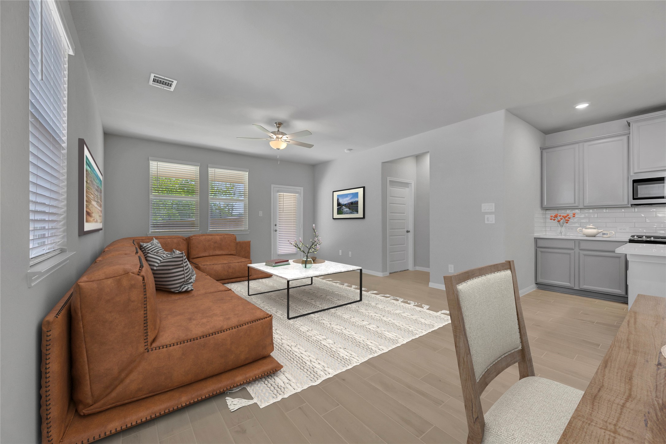 420 Sunrise Ranch Drive Montgomery, TX 77316 - Photo 8 of 26 a living room with furniture and a large window