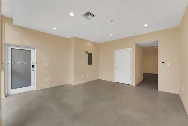 a view of an empty room