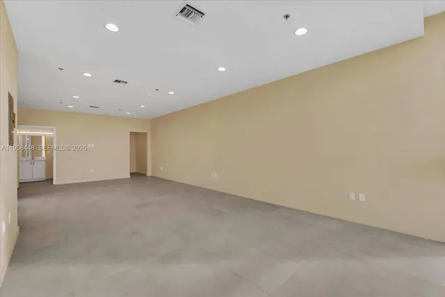a view of an empty room
