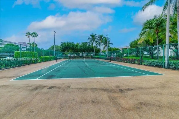 a view of a basketball court