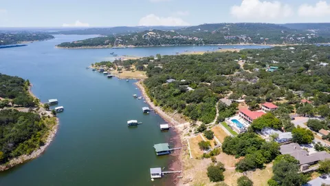 a view of a city with ocean view