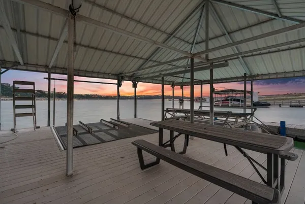a view of a outdoor seating area with furniture