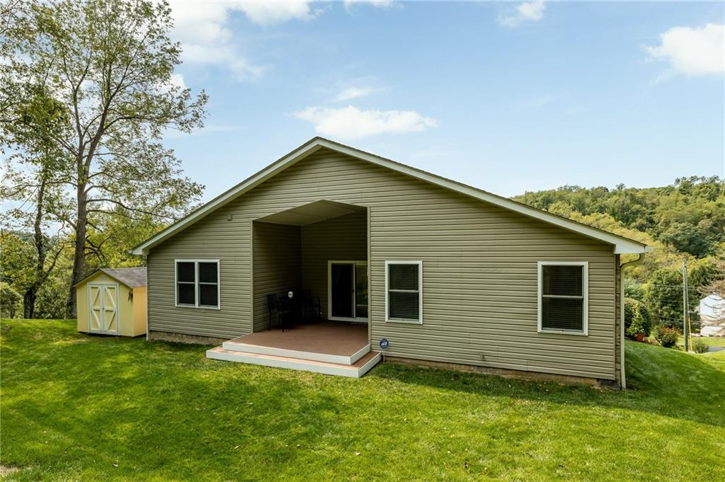 206 McCombs Road Venetia, PA 15367 - Photo 20 of 25 Rear exterior view. Trex patio and rear shed