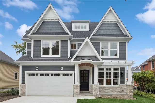 a front view of a house