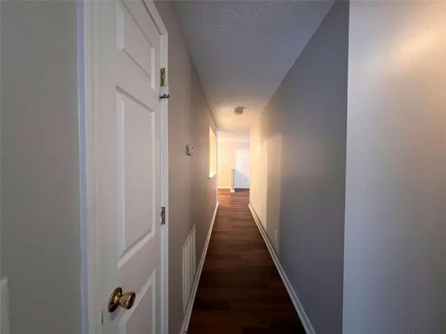 a view of a hallway with a elevator