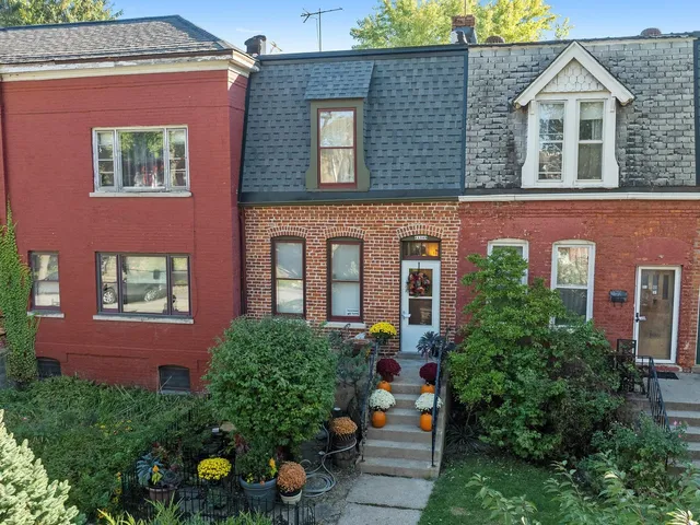 a front view of a house with an outdoor space