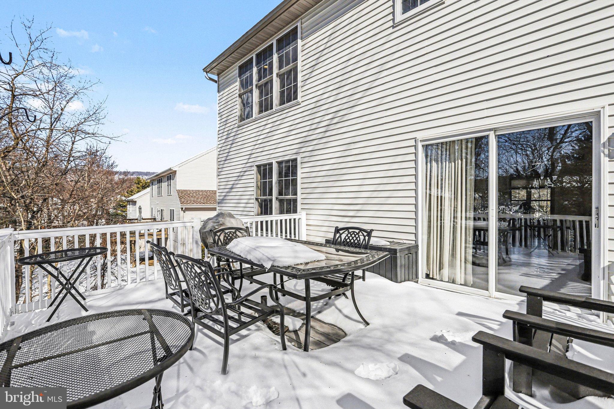 207 Edenderry Way Enola, PA 17025 - Photo 40 of 40 Sunny deck retreat blanketed in snow.
