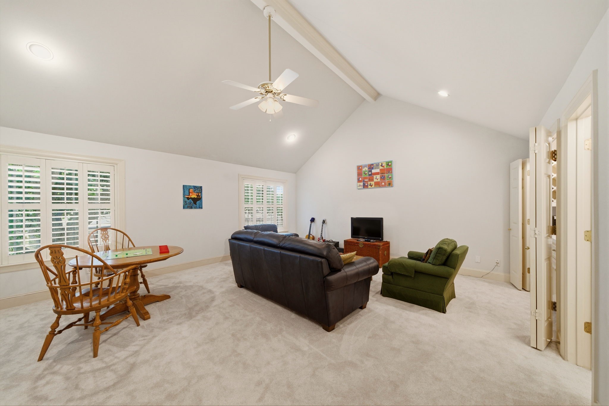 3 Martin Lane Spring Valley Village, TX 77055 - Photo 14 of 32 Huge Game Room with vaulted ceiling.