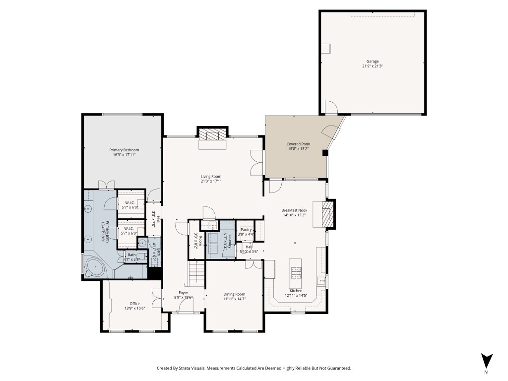 3 Martin Lane Spring Valley Village, TX 77055 - Photo 31 of 32 First floor plan. Rooms sizes are approximate.