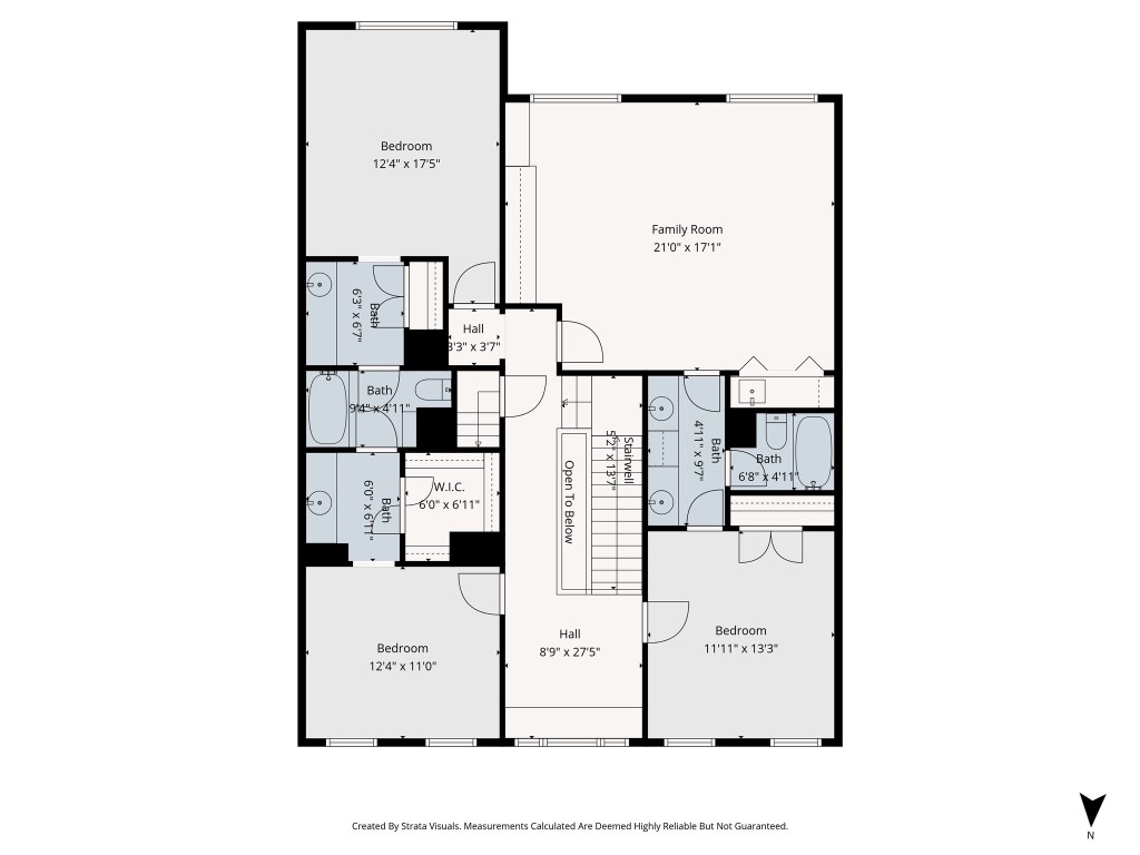 3 Martin Lane Spring Valley Village, TX 77055 - Photo 32 of 32 2nd floor plan. Room sizes are approximate.