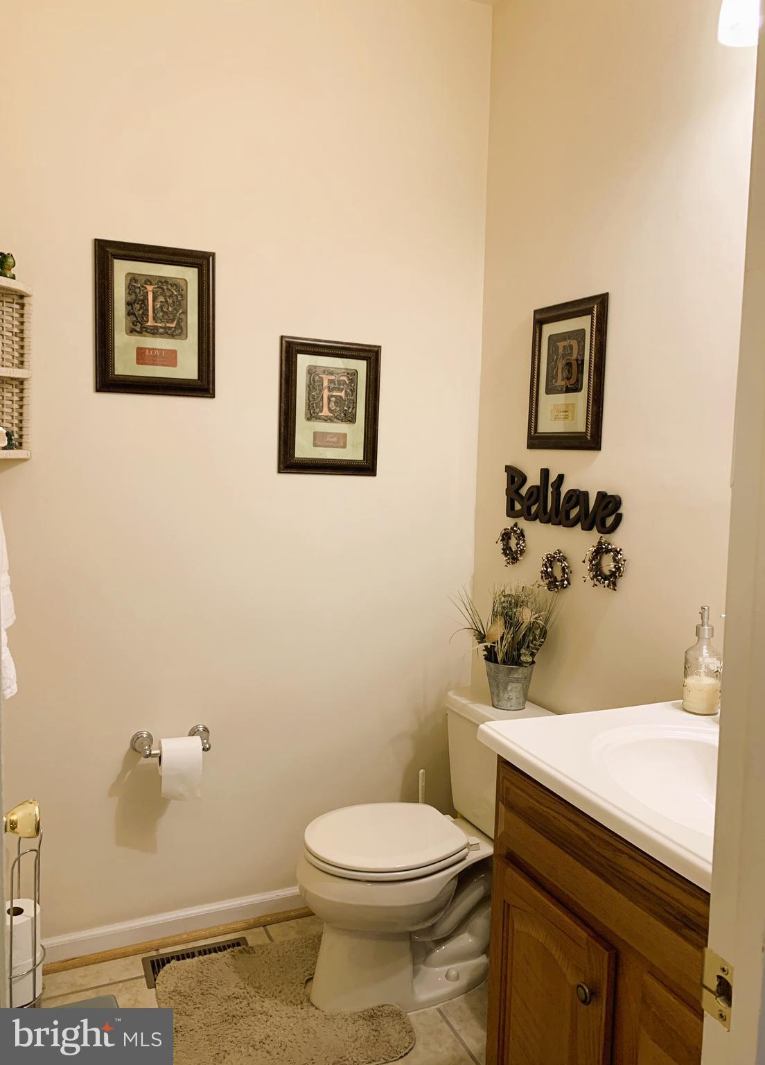 21112 Park Hall Road Boonsboro, MD 21713 - Photo 23 of 39 a bathroom with a toilet a sink and mirror