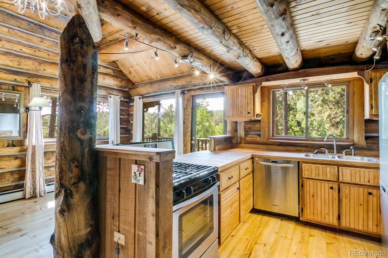 195 Pine Road Golden, CO 80403 - Photo 12 of 31 a kitchen that has a sink and a stove