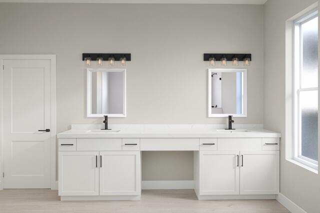 511 Southwest Timber Trail Stuart, FL 34997 - Photo 8 of 16 a bathroom with a sink and a mirror