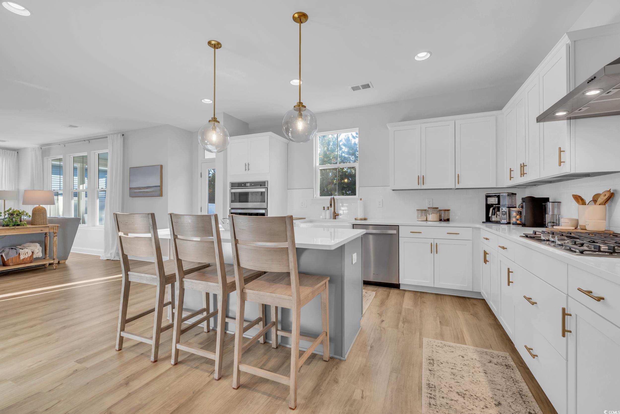 157 Tidal Drive Murrells Inlet, SC 29576 - Photo 11 of 36 Kitchen with stainless steel appliances, hanging l