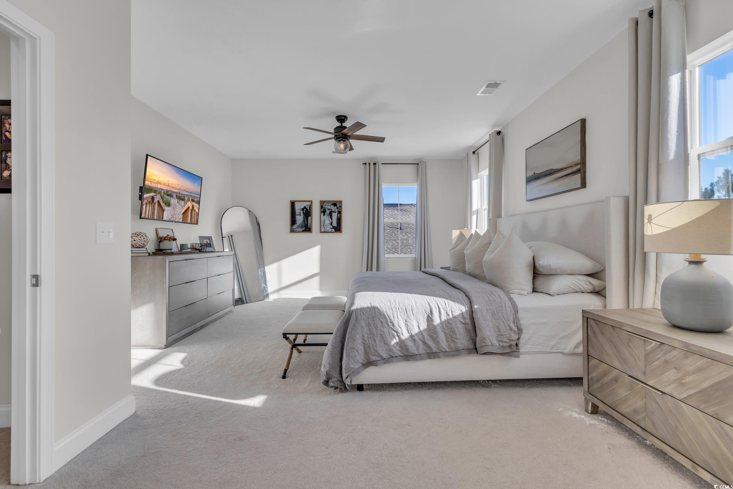 157 Tidal Drive Murrells Inlet, SC 29576 - Photo 21 of 36 Carpeted bedroom with multiple windows and ceiling