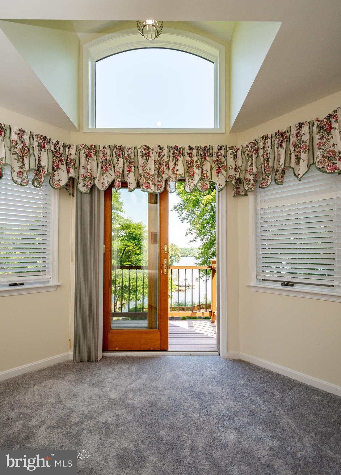 813 Cedar Grove Road Baltimore, MD 21221 - Photo 24 of 65 French Doors to Balcony with Waterfront Views