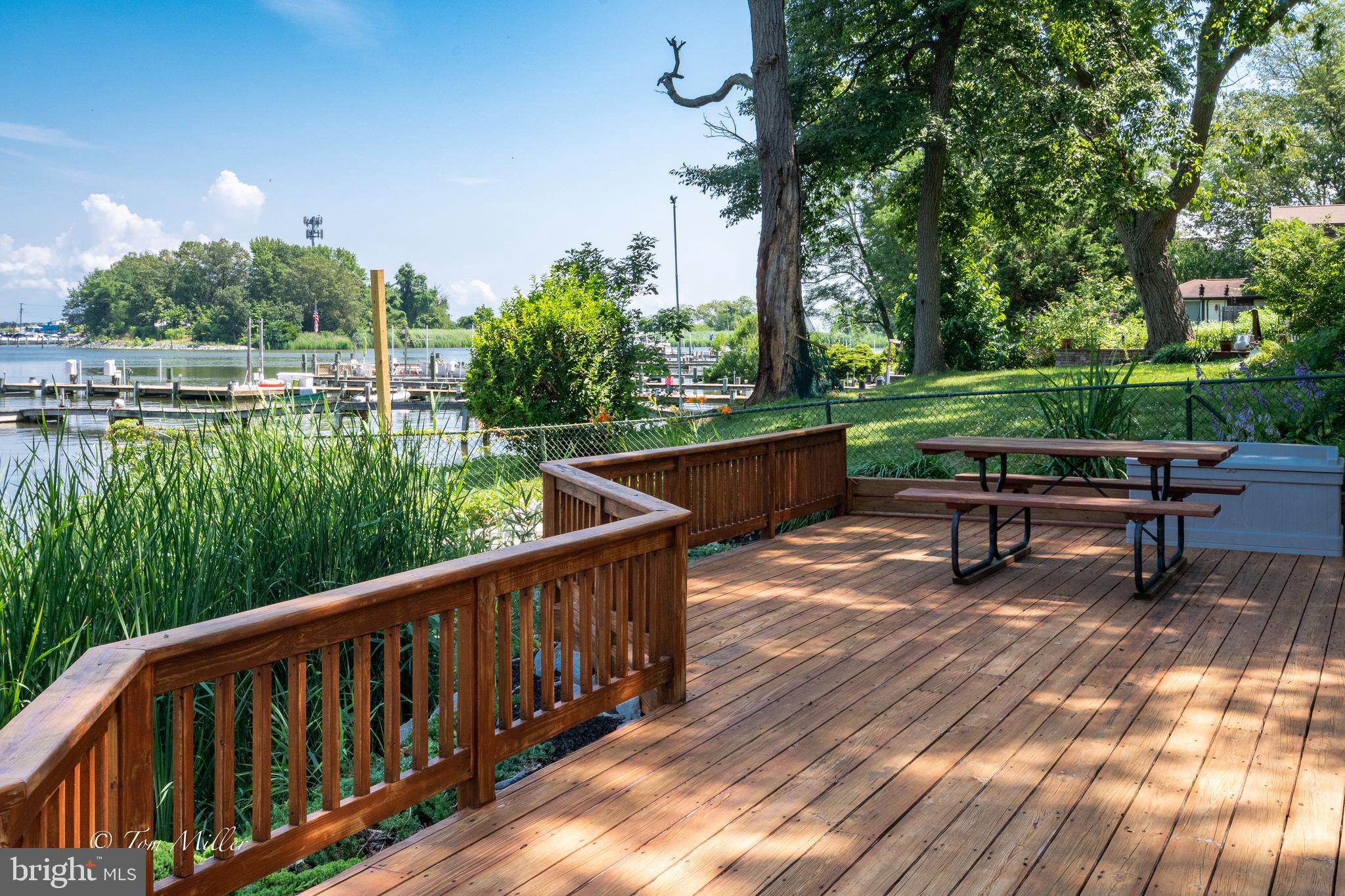 813 Cedar Grove Road Baltimore, MD 21221 - Photo 4 of 65 50' Waterfront Deck Picnic table included
