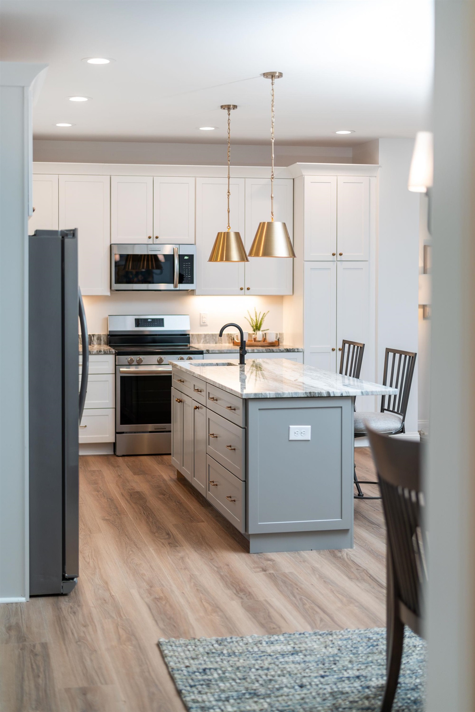 Tbd Wrights Way Staunton, VA 24401 - Photo 26 of 75 a kitchen with stainless steel appliances granite countertop a stove a sink dishwasher a refrigerator and a oven with wooden floor