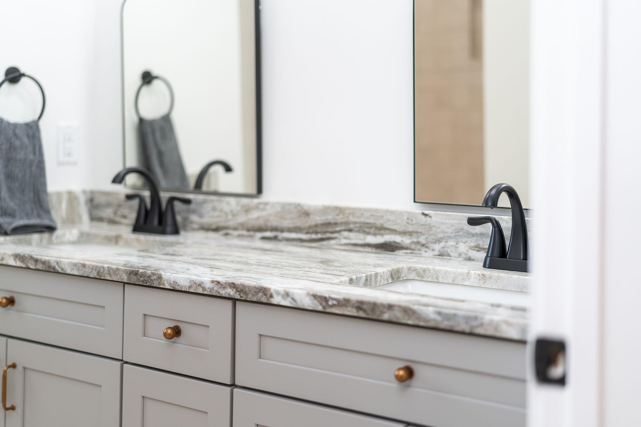Tbd Wrights Way Staunton, VA 24401 - Photo 40 of 75 a bathroom with a granite countertop sink and a mirror