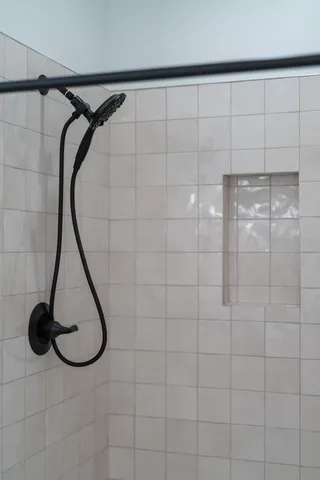 a view of an house with backyard space and sitting area