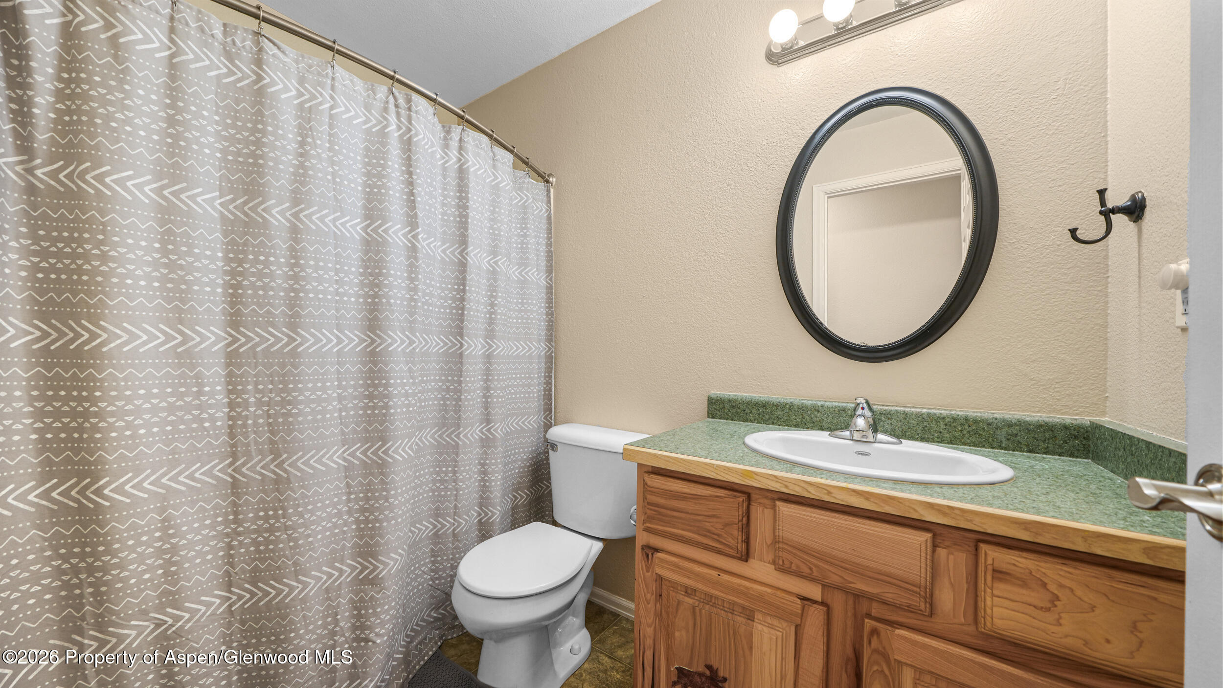 2703 Acacia Court Rifle, CO 81650 - Photo 17 of 29 a bathroom with a sink a toilet and a mirror