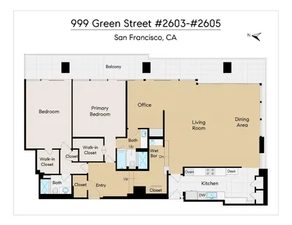 $5,300,000 | 999 Green Street, Unit 2605, San Francisco, CA 94133