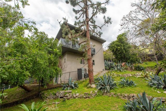 a house view with a seating space