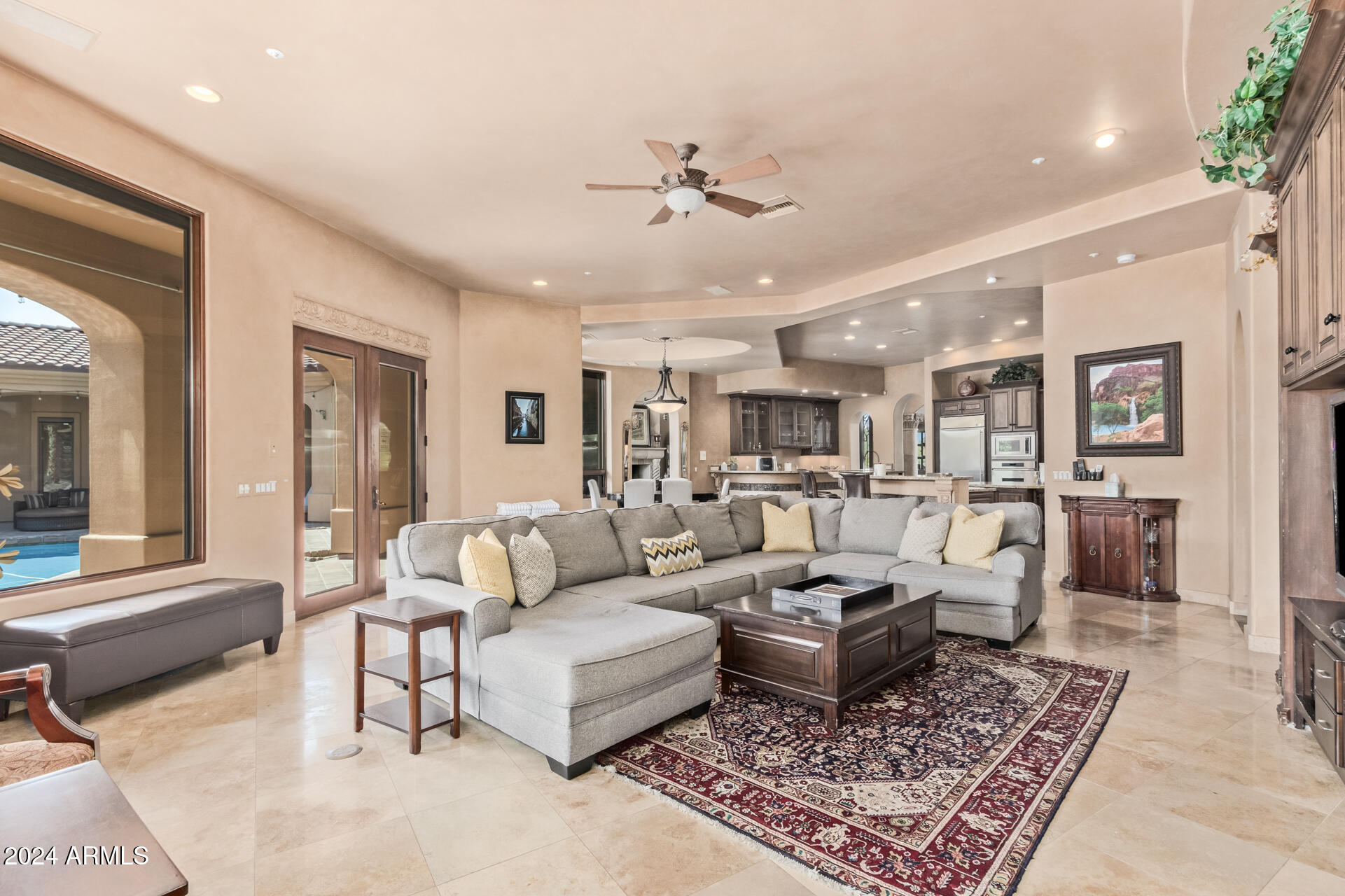 5339 East Royal Palm Road Paradise Valley, AZ 85253 - Photo 5 of 95 a living room with furniture and a rug