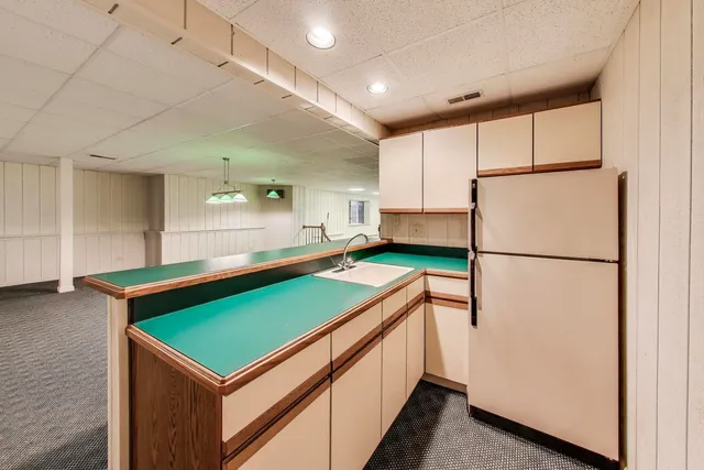 a view of a golf course with a lake