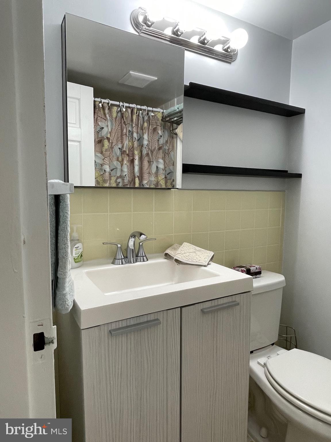 817 Delaware Avenue Southwest, Unit 227 Washington, DC 20024 - Photo 14 of 27 a bathroom with a sink a toilet and a mirror
