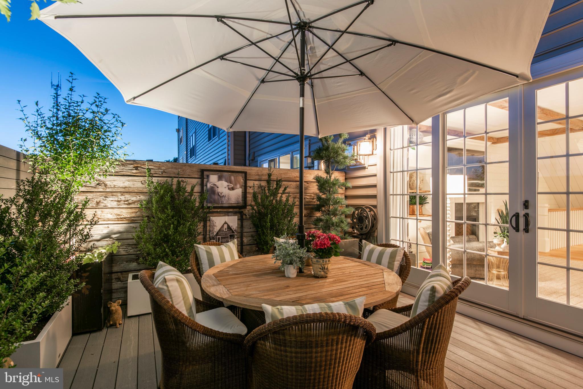 4726 Cross Street Philadelphia, PA 19128 - Photo 19 of 49 Deck at dusk