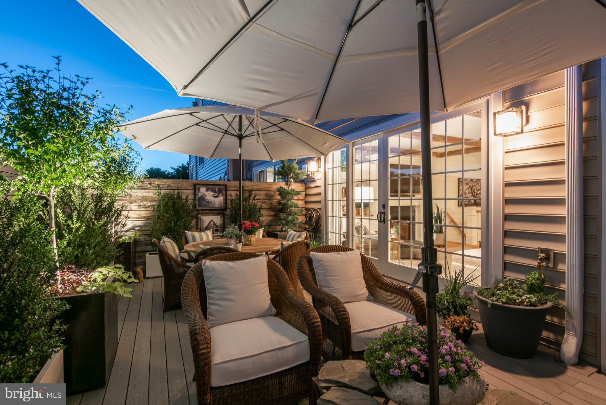 4726 Cross Street Philadelphia, PA 19128 - Photo 20 of 49 Deck at dusk