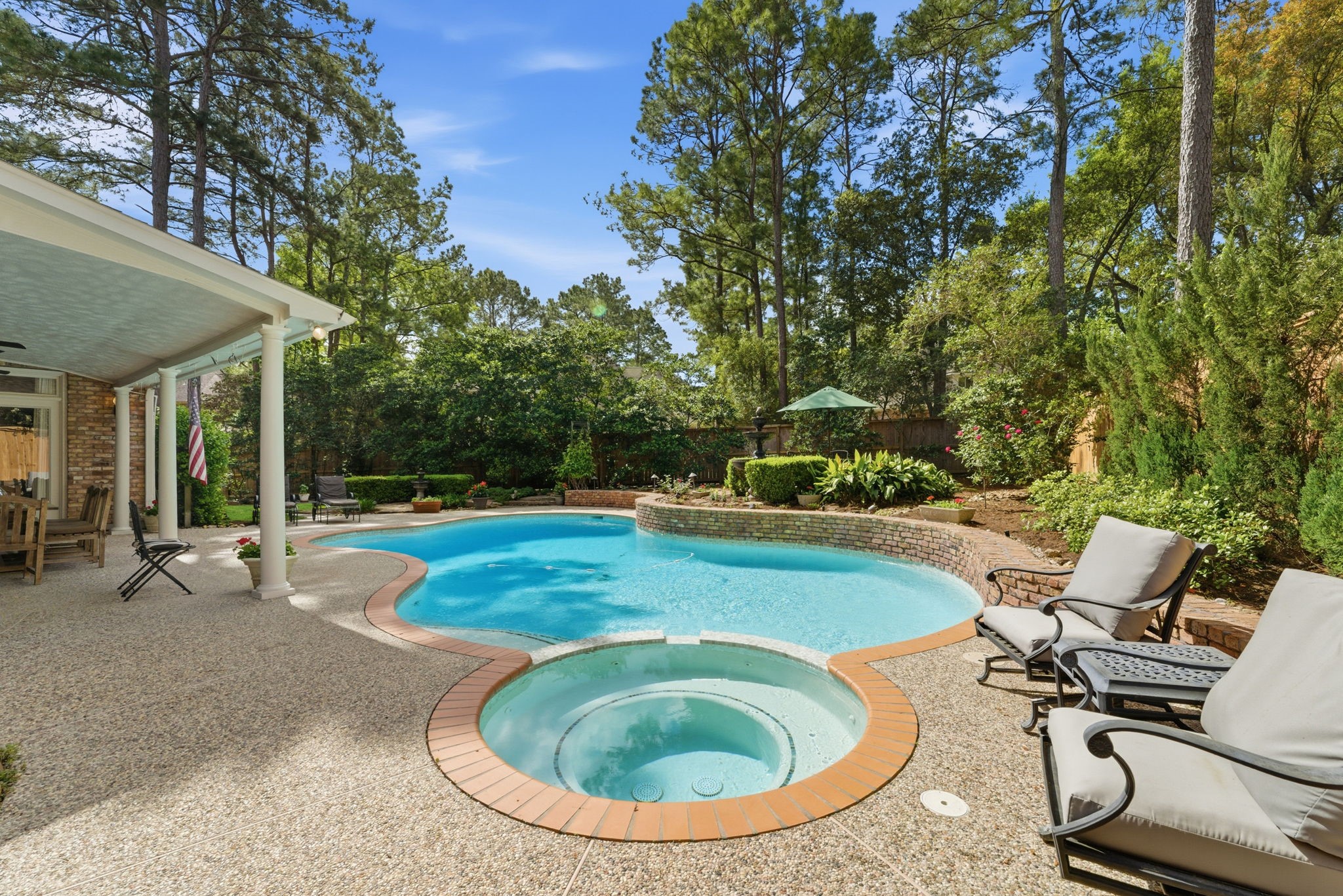 147 North Taylor Point Drive Spring, TX 77382 - Photo 39 of 44 Spa and pool have been recently resurfaced.