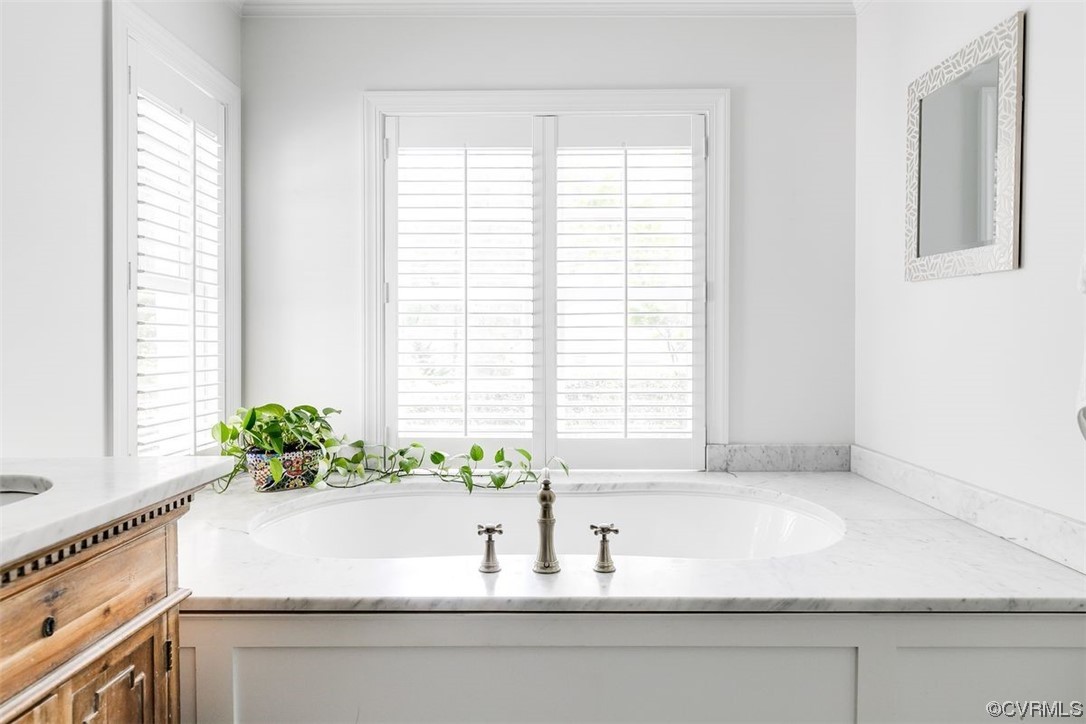 213 Culpepper Road Henrico, VA 23229 - Photo 25 of 46 a bathroom with a potted plant and a sink