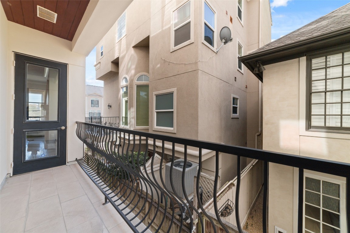 2221 Welch Street, Unit 201 Houston, TX 77019 - Photo 30 of 49 Here's a closer look. One of three tucked away covered outdoor escapes. Easy access to fresh air and an inviting space to enjoy an outdoor meal with loved ones.