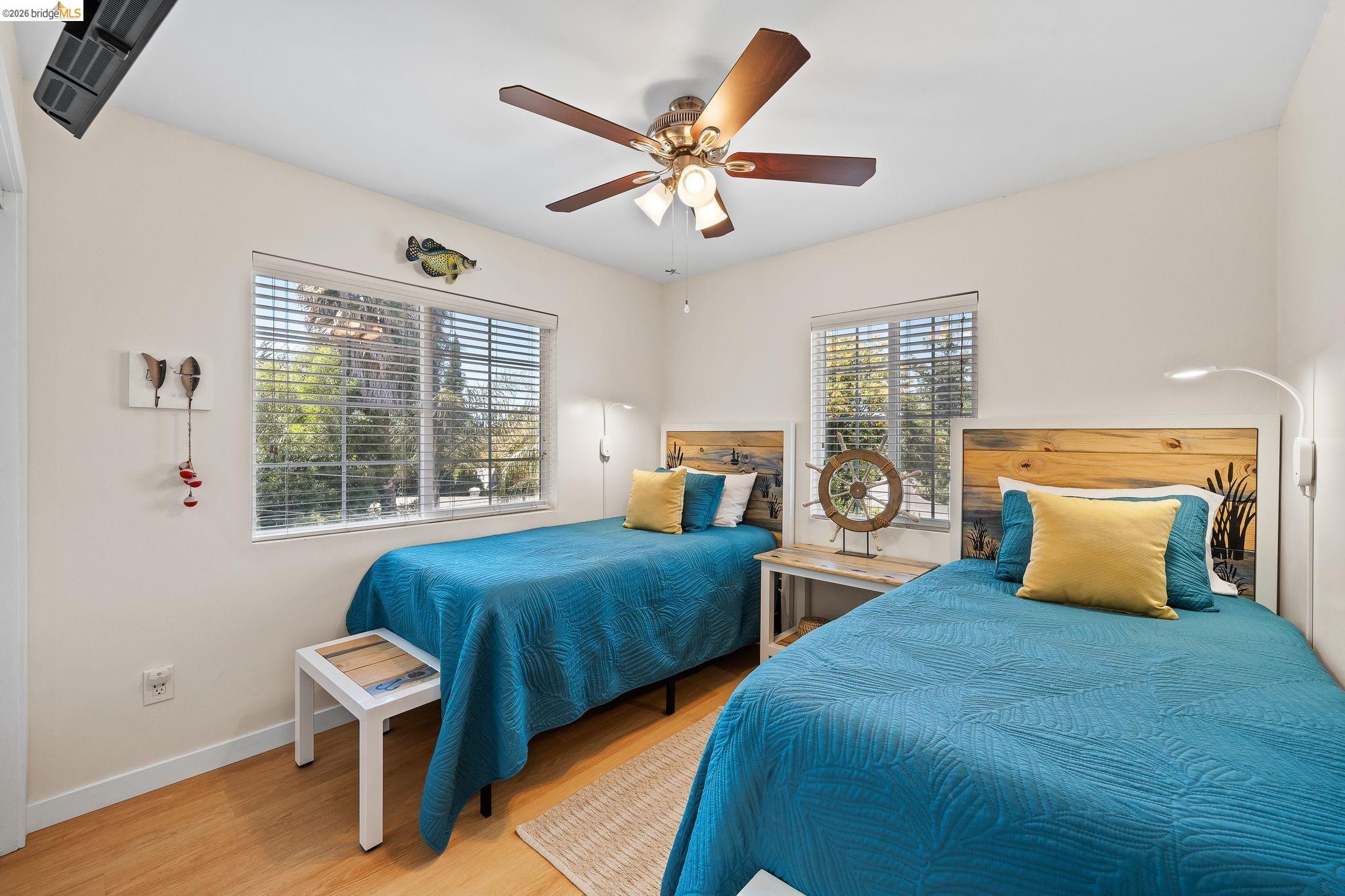 1704 Taylor Road Bethel Island, CA 94511 - Photo 38 of 73 Wood-finish flooring with a ceiling fan overhead