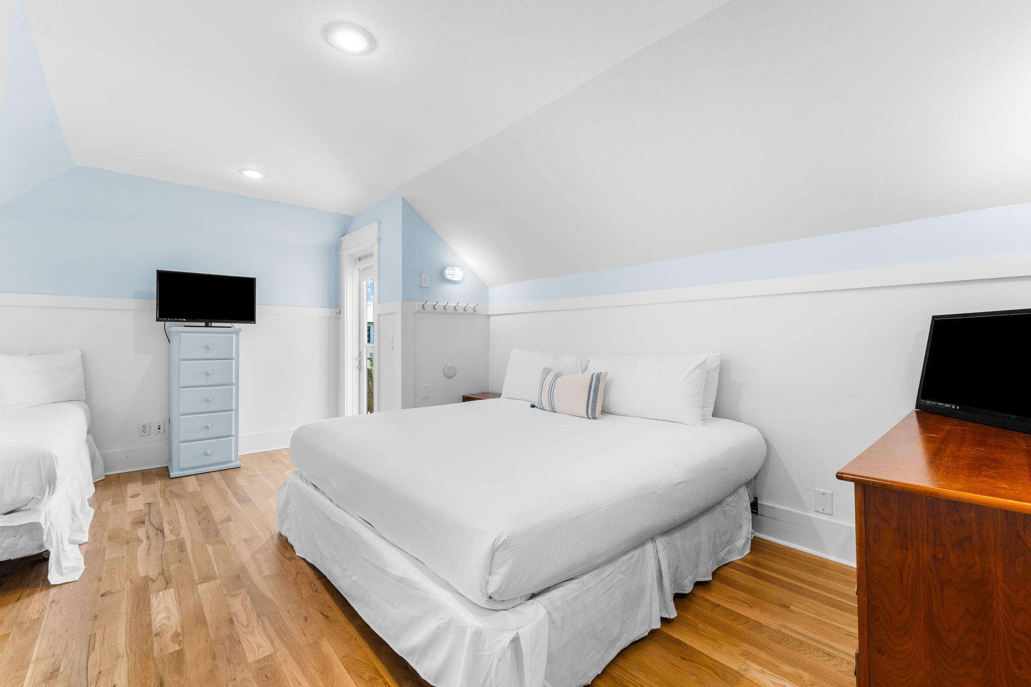 30 Chelsea Loop Road Santa Rosa Beach, FL 32459 - Photo 35 of 67 a bedroom with a bed and a flat screen tv