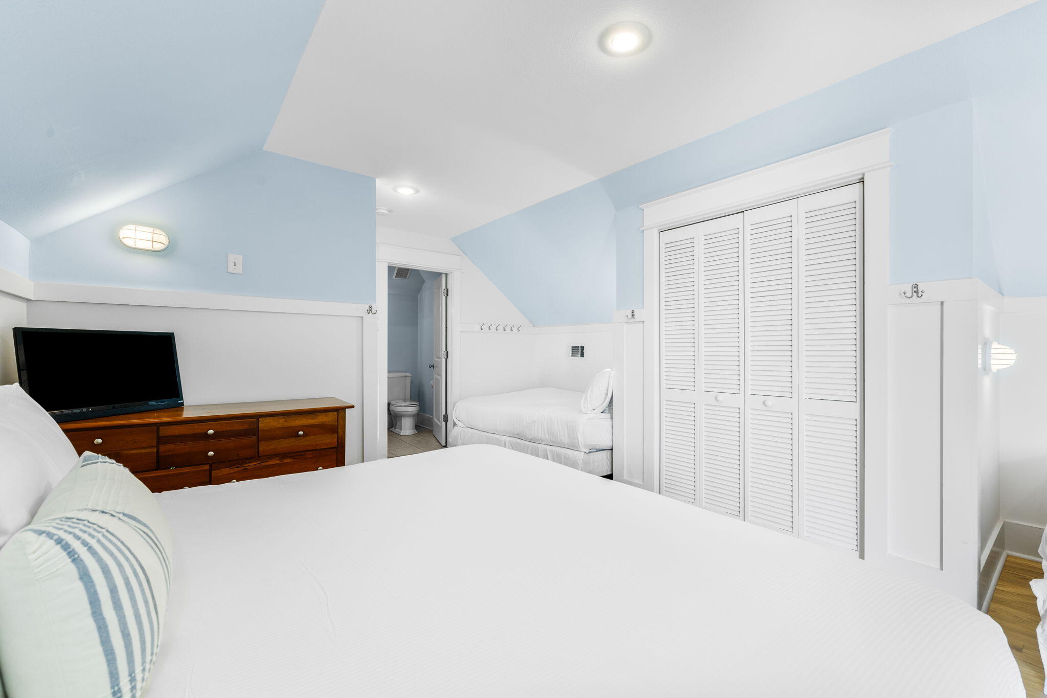 30 Chelsea Loop Road Santa Rosa Beach, FL 32459 - Photo 37 of 67 a bedroom with a bed and a flat screen tv